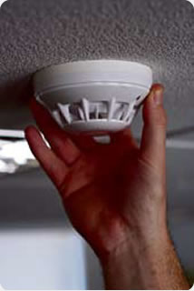 smoke alarm installed by TS2