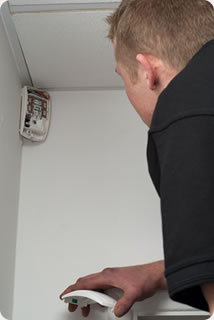 smoke alarm installed by TS2